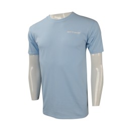 T863 度身訂做男裝短袖T恤 印製淨色純棉T恤 電訊行業 網上下單純棉短袖T恤製造商     天藍色 T863 度身訂做男裝短袖T恤 印製淨色純棉T恤 電訊行業 網上下單純棉短袖T恤製造商     天藍色